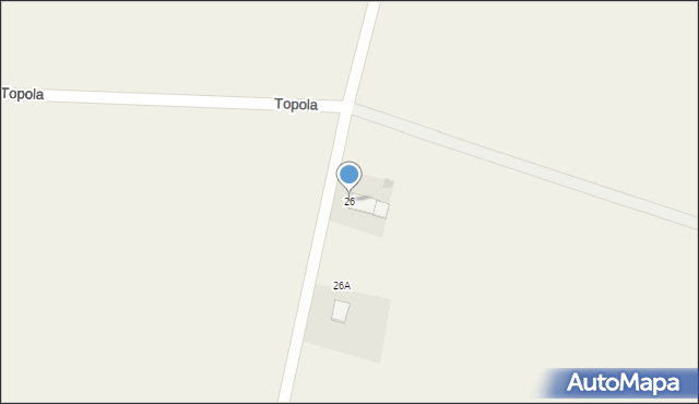 Topola, Topola, 26, mapa Topola