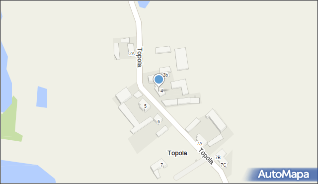 Topola, Topola, 4A, mapa Topola