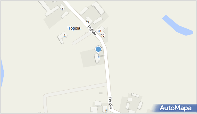 Topola, Topola, 8, mapa Topola