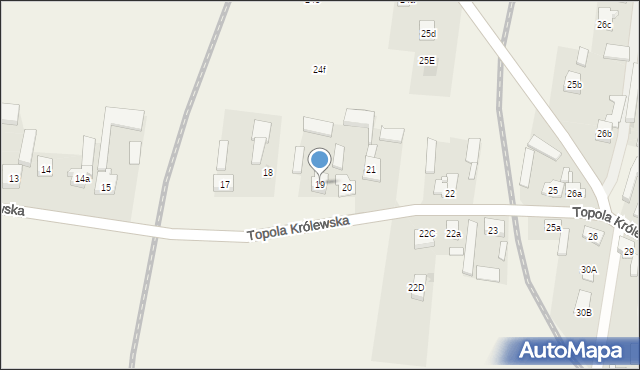 Topola Królewska, Topola Królewska, 19, mapa Topola Królewska