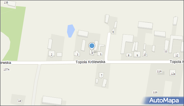 Topola Królewska, Topola Królewska, 4, mapa Topola Królewska