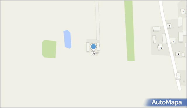 Topola Szlachecka, Topola Szlachecka, 76, mapa Topola Szlachecka