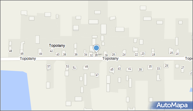 Topolany, Topolany, 30, mapa Topolany