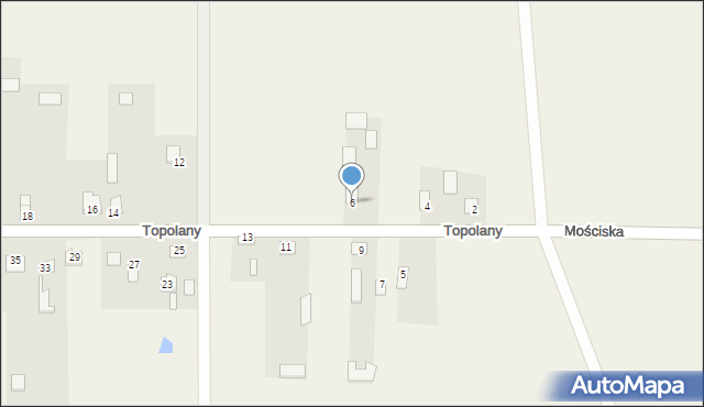 Topolany, Topolany, 6, mapa Topolany