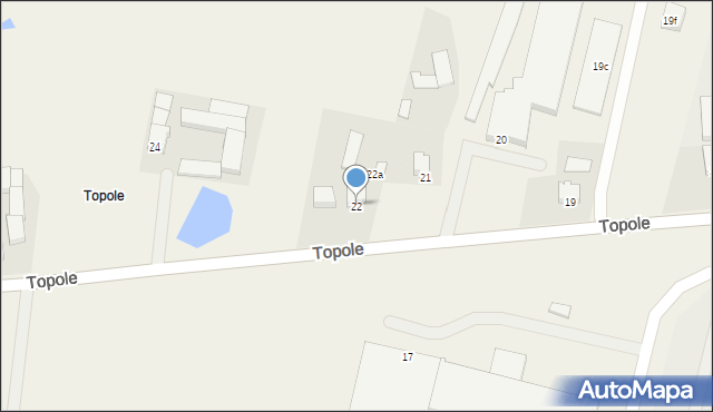 Topole, Topole, 22, mapa Topole