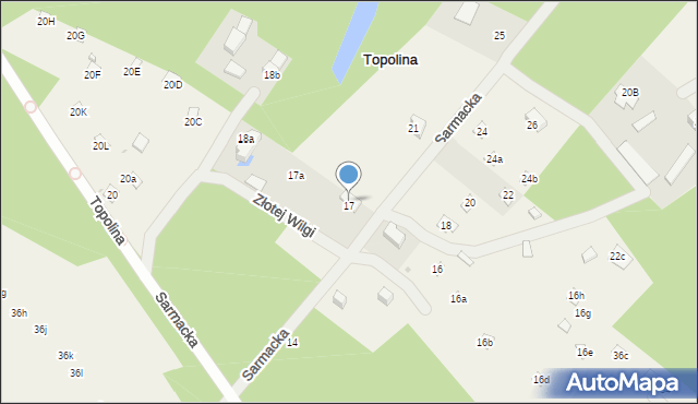 Topolina, Topolina, 18, mapa Topolina
