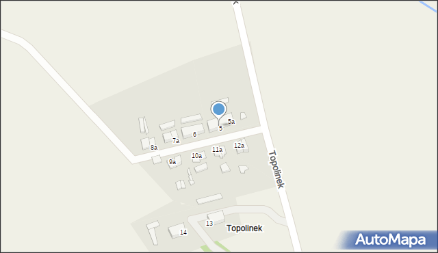 Topolinek, Topolinek, 5c, mapa Topolinek