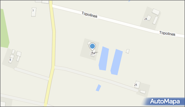 Topolinek, Topolinek, 25A, mapa Topolinek