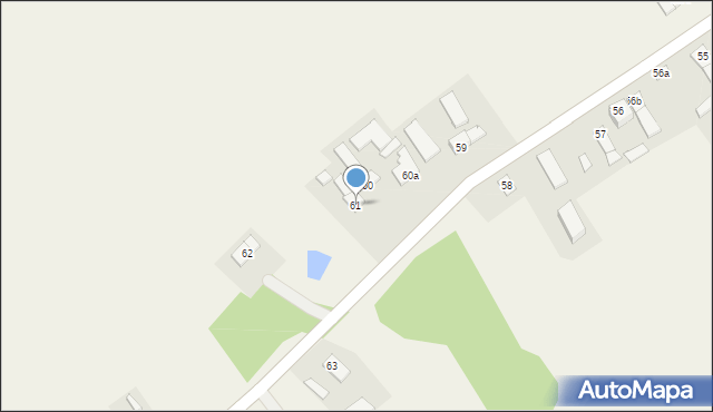 Topólno, Topólno, 61, mapa Topólno