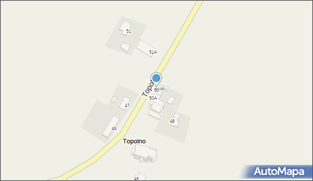 Topolno, Topolno, 50, mapa Topolno