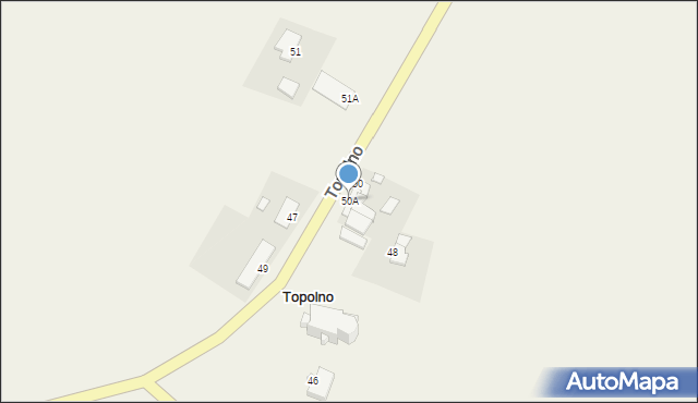 Topolno, Topolno, 50A, mapa Topolno