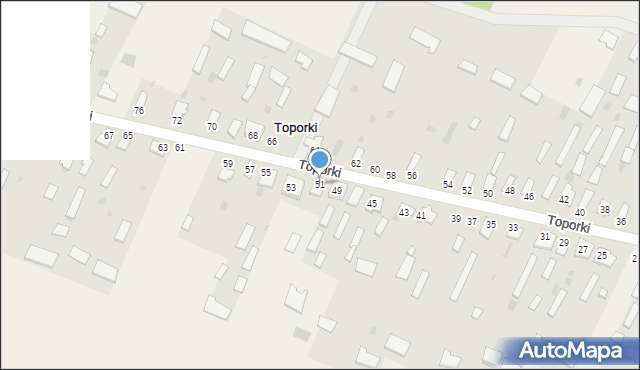 Toporki, Toporki, 51, mapa Toporki
