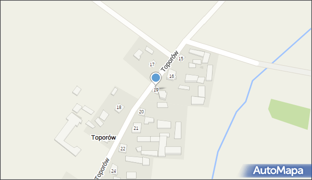 Toporów, Toporów, 19, mapa Toporów