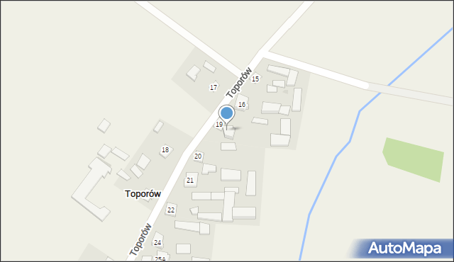 Toporów, Toporów, 19A, mapa Toporów