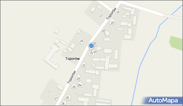 Toporów, Toporów, 21, mapa Toporów