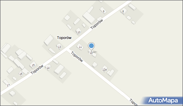 Toporów, Toporów, 12, mapa Toporów