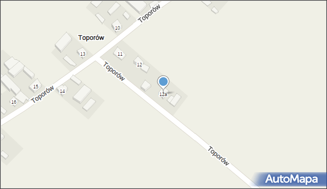 Toporów, Toporów, 12a, mapa Toporów