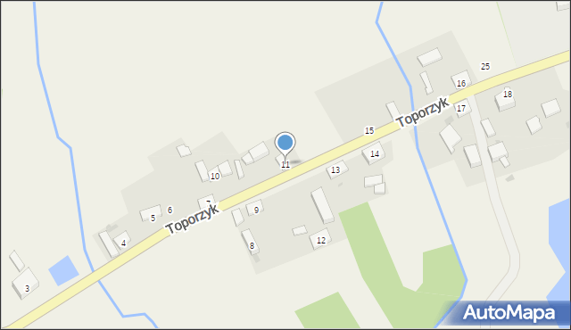 Toporzyk, Toporzyk, 11, mapa Toporzyk