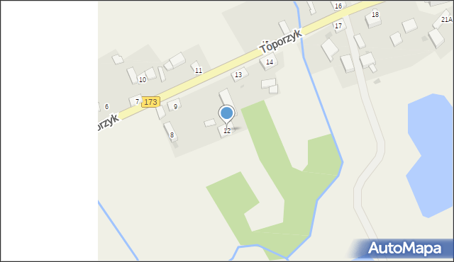 Toporzyk, Toporzyk, 12, mapa Toporzyk