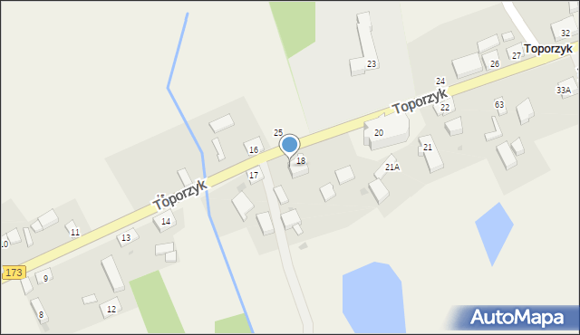 Toporzyk, Toporzyk, 19, mapa Toporzyk