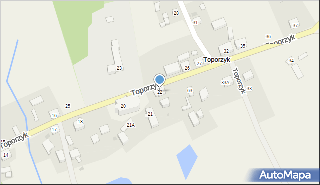 Toporzyk, Toporzyk, 22, mapa Toporzyk