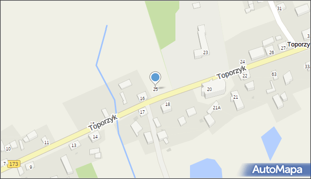 Toporzyk, Toporzyk, 25, mapa Toporzyk