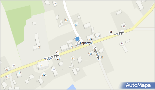 Toporzyk, Toporzyk, 27, mapa Toporzyk