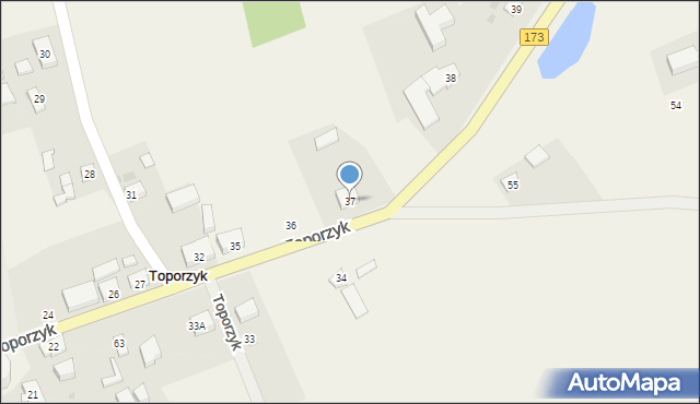 Toporzyk, Toporzyk, 37, mapa Toporzyk