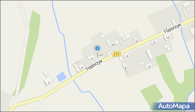 Toporzyk, Toporzyk, 6, mapa Toporzyk