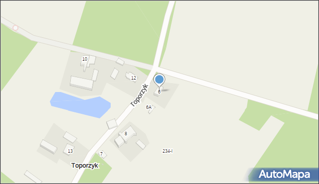 Toporzyk, Toporzyk, 6, mapa Toporzyk