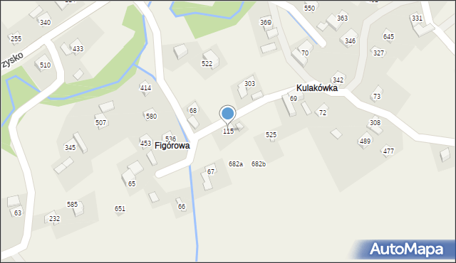 Toporzysko, Toporzysko, 115, mapa Toporzysko