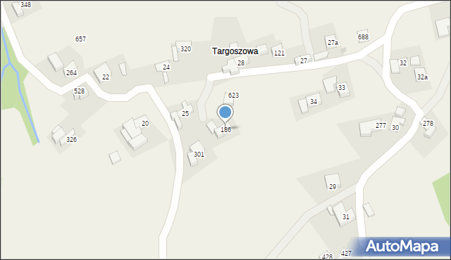 Toporzysko, Toporzysko, 186, mapa Toporzysko