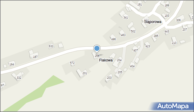 Toporzysko, Toporzysko, 206, mapa Toporzysko