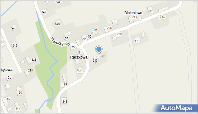 Toporzysko, Toporzysko, 246, mapa Toporzysko