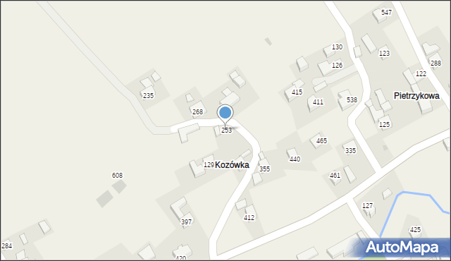 Toporzysko, Toporzysko, 253, mapa Toporzysko