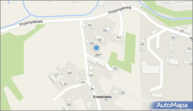 Toporzysko, Toporzysko, 258, mapa Toporzysko