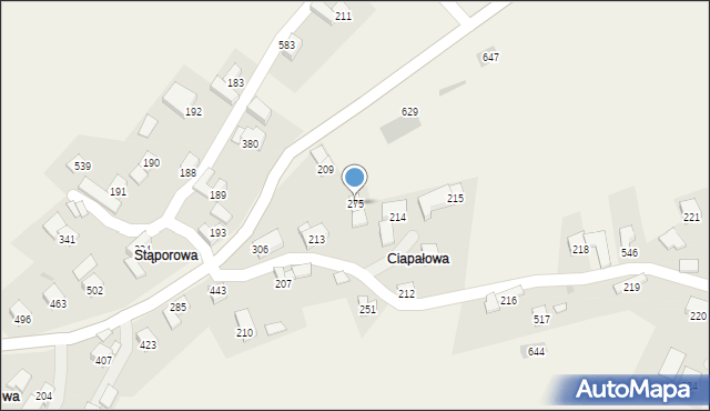 Toporzysko, Toporzysko, 275, mapa Toporzysko