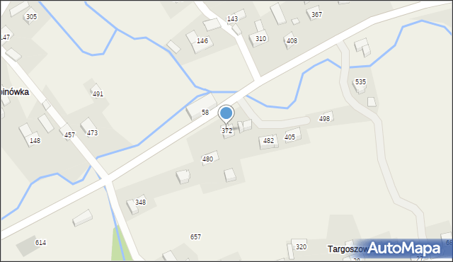 Toporzysko, Toporzysko, 372, mapa Toporzysko