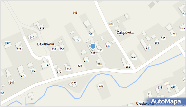 Toporzysko, Toporzysko, 388, mapa Toporzysko