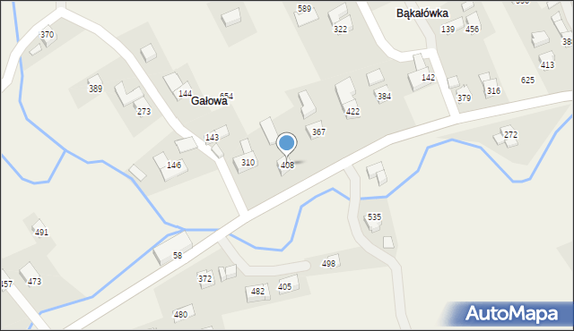 Toporzysko, Toporzysko, 408, mapa Toporzysko