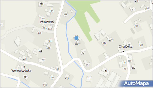 Toporzysko, Toporzysko, 409, mapa Toporzysko