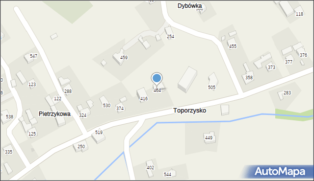 Toporzysko, Toporzysko, 464, mapa Toporzysko