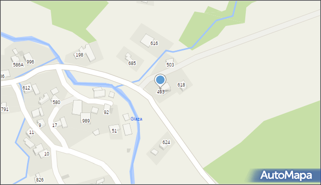 Toporzysko, Toporzysko, 493, mapa Toporzysko