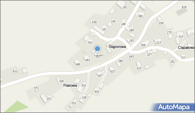 Toporzysko, Toporzysko, 502, mapa Toporzysko