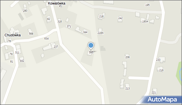 Toporzysko, Toporzysko, 595, mapa Toporzysko