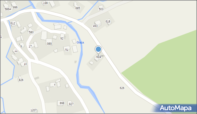 Toporzysko, Toporzysko, 624, mapa Toporzysko