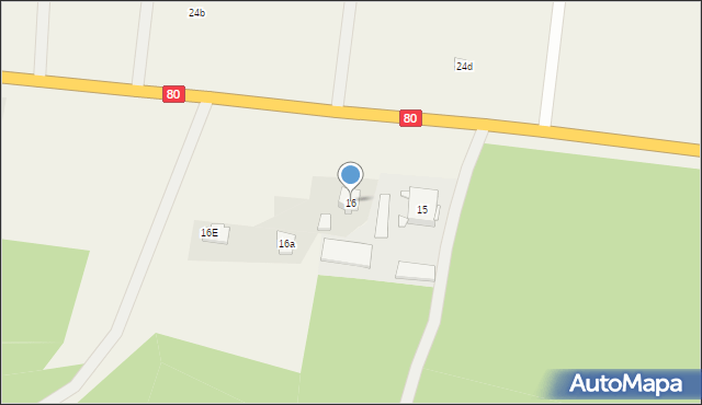 Toporzysko, Toporzysko, 16, mapa Toporzysko