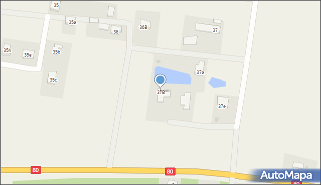 Toporzysko, Toporzysko, 37B, mapa Toporzysko