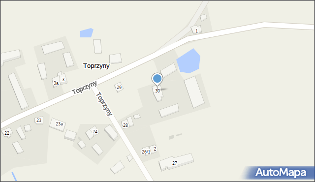 Toprzyny, Toprzyny, 30, mapa Toprzyny