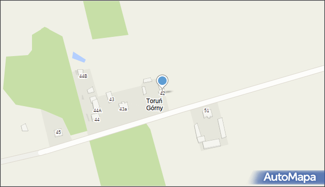 Toruń Dworski, Toruń Dworski, 42, mapa Toruń Dworski
